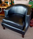 Edmund Leather Accent Chair