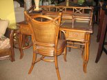 Aspen Writing Desk w/Hutch and glass top