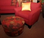Lily Chair & Round Ottoman