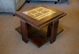Coffee Table - Dark Square w/Inlay