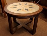 Coffee Table - Round w/Stone Inlay