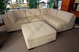 Esteban Corner Armless Chair with Ottoman